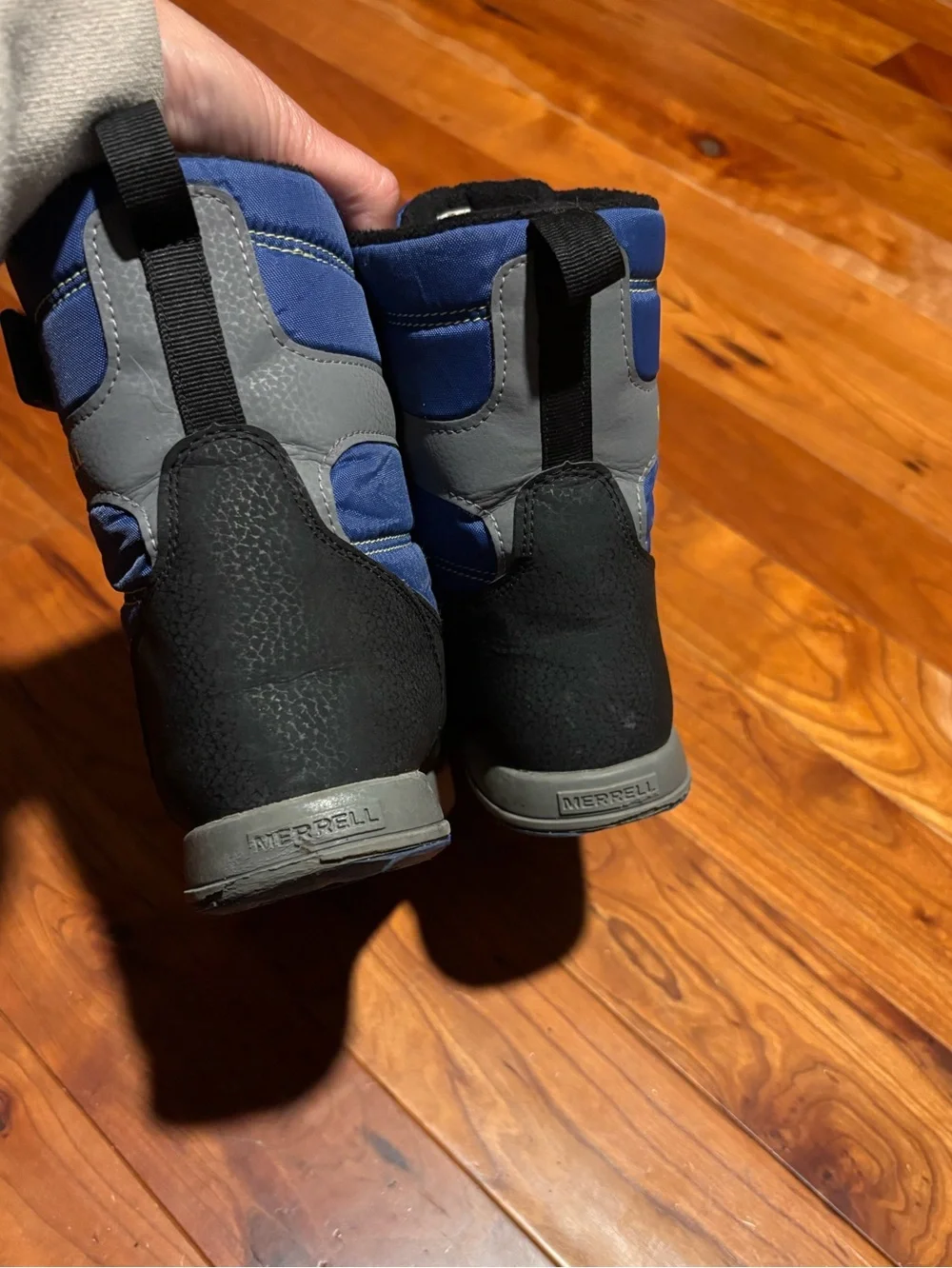 Merrell Kids Black and Blue Winter Boots